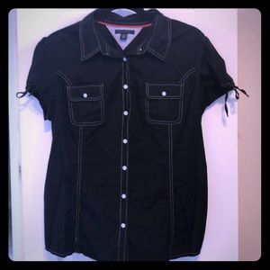 Tommy Hilfiger cotton blouse with sleeve ties